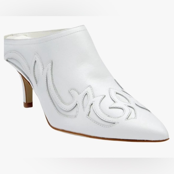 Matisse Marcell Mule Size 7.5/ White Leather - Picture 1 of 10